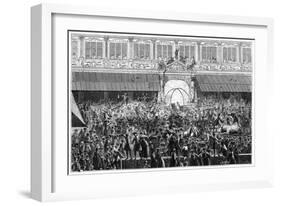 Distribution of Food, Strasbourg, 1744-Weis and Lebas-Framed Giclee Print