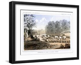 Distribution of Goods to the Gros Ventres 26 August 1853-John Mix Stanley-Framed Giclee Print