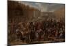 Distribution of Herring and White Bread at the Relief of Leiden, 3 October-Otto van Veen-Mounted Art Print