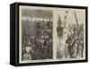 Distribution of Prizes on Board the Training Ship Worcester-Edward Frederick Brewtnall-Framed Stretched Canvas