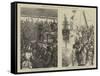 Distribution of Prizes on Board the Training Ship Worcester-Edward Frederick Brewtnall-Framed Stretched Canvas