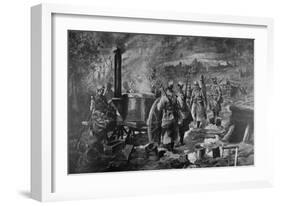 Distribution of Soup at the Front, 1915-null-Framed Giclee Print