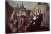 DISTRIBUTION TO THE POOR BY MARIA PALLAES-1657- CANVAS 90.7X178.7CM-INV Nº 2569-HENDRICK BLOEMAERT-Stretched Canvas