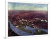 District of Columbia, Washington - Panoramic Map-Lantern Press-Framed Art Print