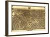 District of Columbia, Washington - Panoramic Map-Lantern Press-Framed Art Print