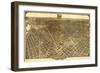 District of Columbia, Washington - Panoramic Map-Lantern Press-Framed Art Print