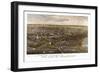 District of Columbia, Washington - Panoramic Map-Lantern Press-Framed Art Print