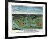 District of Columbia, Washington - Panoramic Map-Lantern Press-Framed Art Print