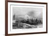 District of Columbia, Washington, View of the Capitol from the White House-Lantern Press-Framed Art Print