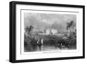 District of Columbia, Washington, View of the White House from the Potomac River-Lantern Press-Framed Art Print