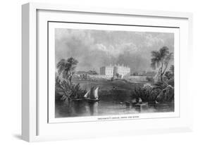 District of Columbia, Washington, View of the White House from the Potomac River-Lantern Press-Framed Art Print