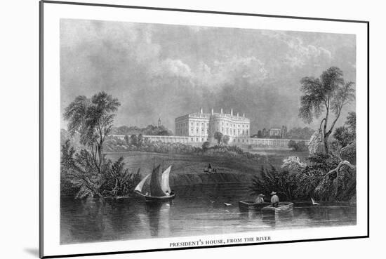 District of Columbia, Washington, View of the White House from the Potomac River-Lantern Press-Mounted Art Print