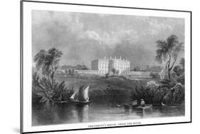 District of Columbia, Washington, View of the White House from the Potomac River-Lantern Press-Mounted Art Print