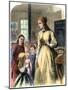 District Teacher in a One-Room School, Mid-1800s-null-Mounted Giclee Print