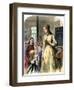 District Teacher in a One-Room School, Mid-1800s-null-Framed Premium Giclee Print