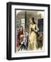 District Teacher in a One-Room School, Mid-1800s-null-Framed Premium Giclee Print