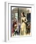 District Teacher in a One-Room School, Mid-1800s-null-Framed Giclee Print