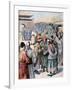 Disturbances in Seoul, Korea, 1894-Frederic Lix-Framed Giclee Print