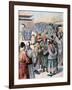 Disturbances in Seoul, Korea, 1894-Frederic Lix-Framed Giclee Print