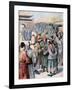 Disturbances in Seoul, Korea, 1894-Frederic Lix-Framed Giclee Print