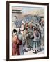 Disturbances in Seoul, Korea, 1894-Frederic Lix-Framed Giclee Print
