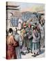 Disturbances in Seoul, Korea, 1894-Frederic Lix-Stretched Canvas