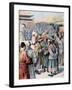 Disturbances in Seoul, Korea, 1894-Frederic Lix-Framed Giclee Print