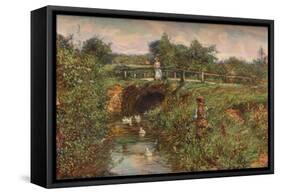 'Disturbing The Fishes', c1901-James Charles-Framed Stretched Canvas