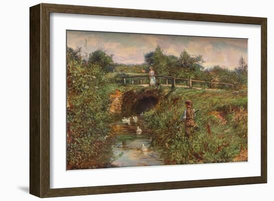 'Disturbing The Fishes', c1901-James Charles-Framed Giclee Print