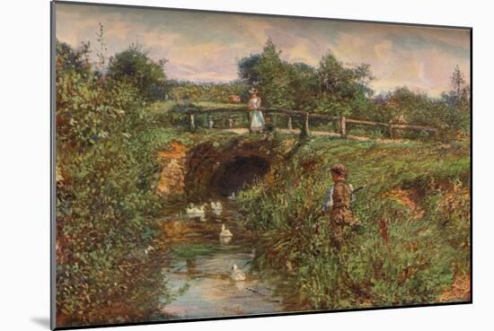 'Disturbing The Fishes', c1901-James Charles-Mounted Giclee Print