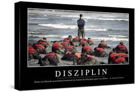 Disziplin: Motivationsposter Mit Inspirierendem Zitat-null-Stretched Canvas