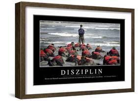 Disziplin: Motivationsposter Mit Inspirierendem Zitat-null-Framed Photographic Print