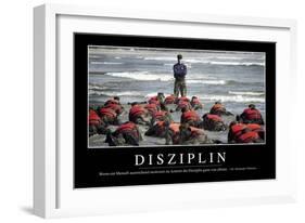 Disziplin: Motivationsposter Mit Inspirierendem Zitat-null-Framed Photographic Print