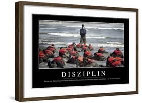 Disziplin: Motivationsposter Mit Inspirierendem Zitat-null-Framed Photographic Print