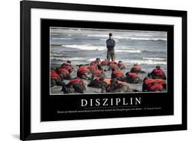 Disziplin: Motivationsposter Mit Inspirierendem Zitat-null-Framed Photographic Print