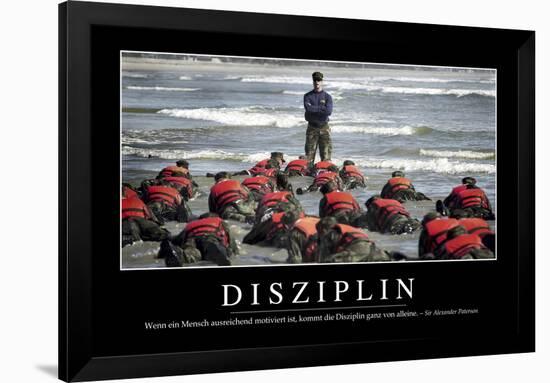 Disziplin: Motivationsposter Mit Inspirierendem Zitat-null-Framed Photographic Print
