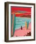 Ditch Plains Surf-Carol Saxe-Framed Art Print