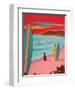 Ditch Plains Surf-Carol Saxe-Framed Art Print