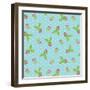 Ditsy Dot Floral-Joanne Paynter Design-Framed Giclee Print