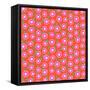 Ditsy Floral Pattern with Small Cherry Flowers-tukkki-Framed Stretched Canvas