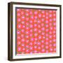 Ditsy Floral Pattern with Small Cherry Flowers-tukkki-Framed Art Print