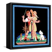 Diva's Duet - Child Life-Frans Kirn-Framed Stretched Canvas