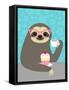 Diva Sloth-Nancy Lee-Framed Stretched Canvas