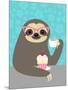 Diva Sloth-Nancy Lee-Mounted Premium Giclee Print