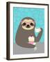 Diva Sloth-Nancy Lee-Framed Art Print