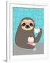 Diva Sloth-Nancy Lee-Framed Art Print