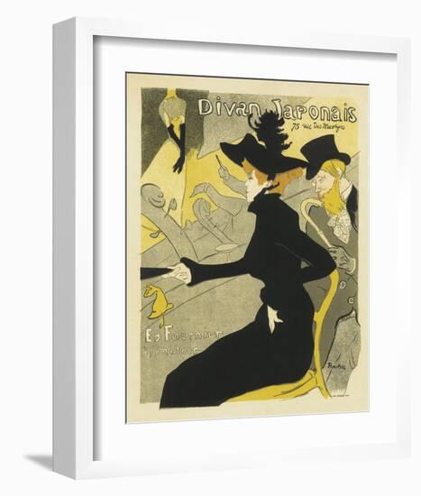 Divan Japonais Music Hall-Henri de Toulouse-Lautrec-Framed Premium Giclee Print