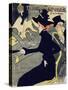 Divan Japonais-Henri de Toulouse-Lautrec-Stretched Canvas