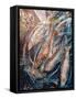 Dive, 2019 (Oils)-jocasta shakespeare-Framed Stretched Canvas
