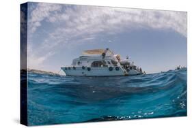 Dive Boats, Low Angle View, Ras Mohammed National Park, Red Sea, Egypt, North Africa, Africa-Mark Doherty-Stretched Canvas